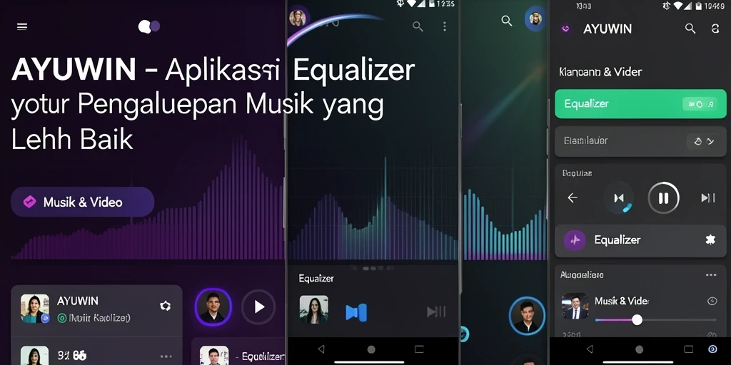 Tampilan antarmuka AYUWIN yang sederhana dan efektif untuk equalizer.