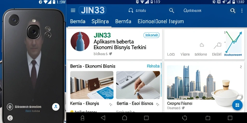 Antarmuka aplikasi JIN33 yang informatif dan mudah digunakan.