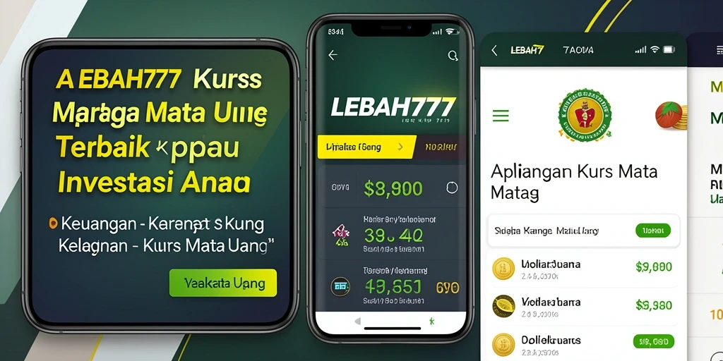 Tampilan antarmuka LEBAH777 dengan grafik nilai tukar mata uang.