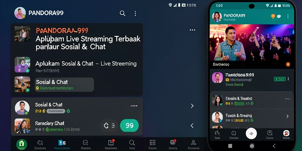 Antarmuka PANDORA99 yang intuitif untuk pengalaman Live Streaming yang menyenangkan.