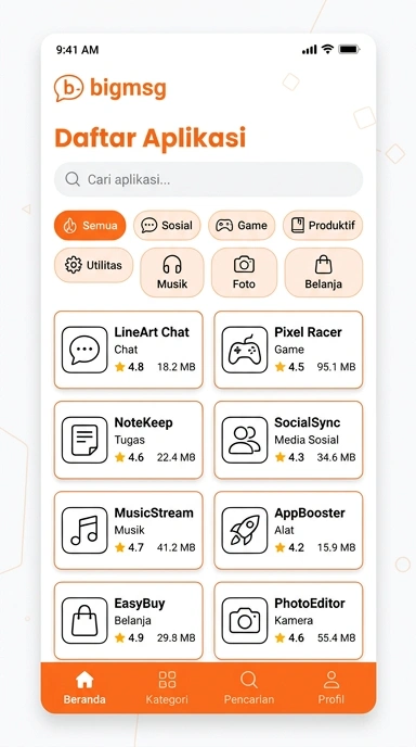 Unduh Aplikasi Populer - bigmsg | Platform Pilihan Anda